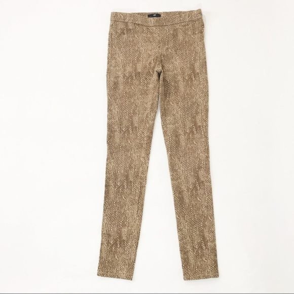 H&M Printed Stretch Twill Skinny Pants Size 4 - Picture 1 of 5